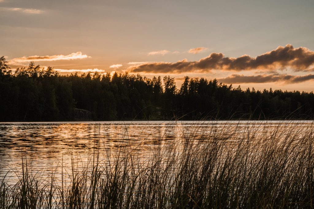 Lankaniemen leirikeskuksen sauna Pyhäveden rannalla